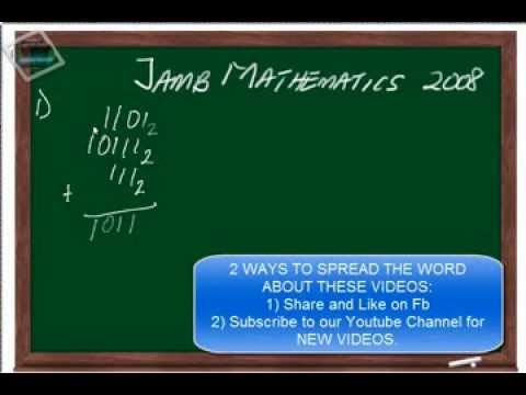 (www.jamb.org.ng): Jamb Maths Past Question And Answer  2008 Qn1