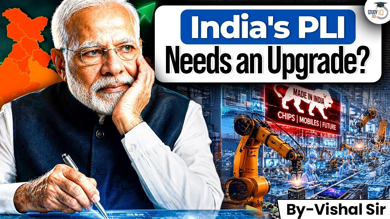 India's Manufacturing Dream in Trouble? | Why the PLI Scheme Needs an Upgrade? | StudyIQ IAS