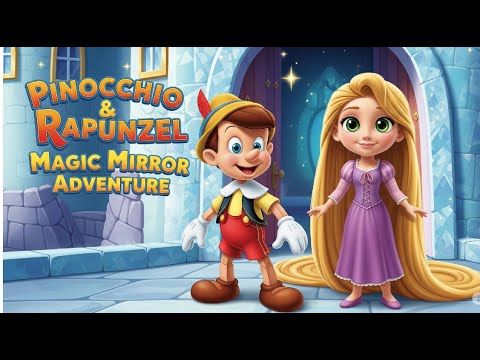 Pinocchio & Rapunzel magic mirror adventure | Moral story for kids | Bedtime Stories for kids