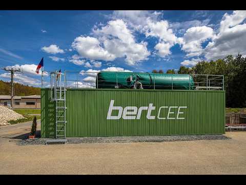 Bert Mobil containerised biogas plant, BertCEE Petrovice, Czech Republic