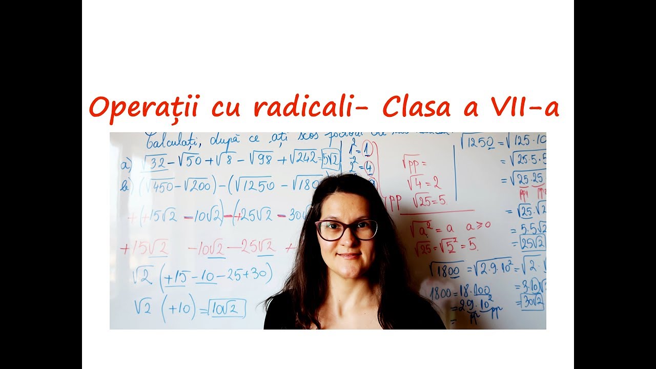 Scoaterea factorilor de sub radical , Opera?ii cu radicali clasa 7 #scoatereafactorilordesubradical