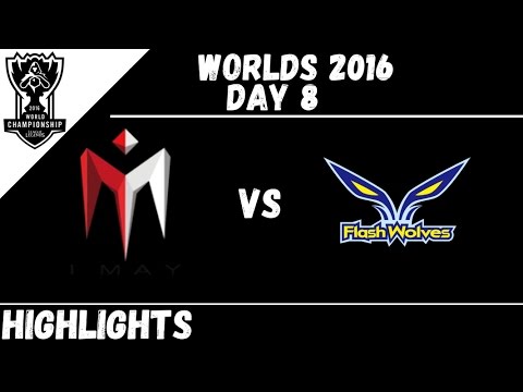 IM vs FW | Highlights Worlds 2016 day 8 | I May vs Flash Wolves