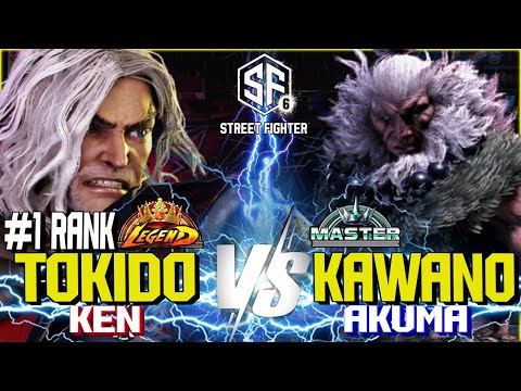 SF6 ▰ Tokido (1 Ranked Ken) vs Kawano (Akuma) ▰ SF6 High Level Gameplay