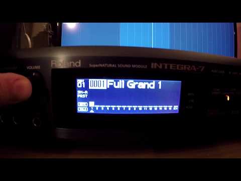 Roland integra 7 super natural sound module  sound sample Full Grand Piano