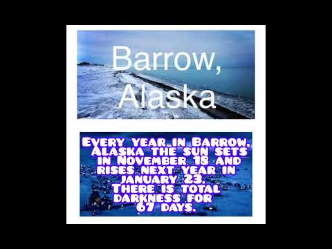 Total darkness for 67 days in Barrow Alaska every year. #barrow #alaska #weather #darkness #sunset