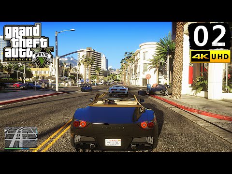 Grand Theft Auto V Enhanced Edition Gameplay Walkthrough Part 2 - PC 4K 60FPS No Commentary