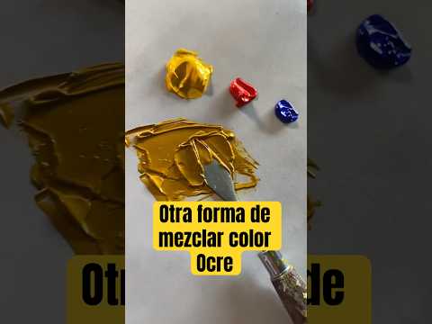 Otra forma de mezclar el color ocre. #shorts #mezclas #colores #ocre