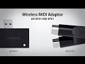 Wireless MIDI Adaptor MD-BT01 and UD-BT01