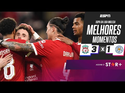 Gols e lances de Liverpool x Leicester City