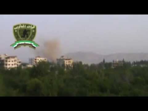 استهداف تحصينات قوات النظام في مجمع تاميكو في بلدة المليحة في ريف دمشق من قبل لواء زيد بن حارثة التابع لقوات المغاوير