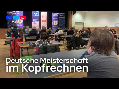 Deutsche Meisterschaft im Kopfrechnen: Staunen durch Rechenkönige in Reken | RTL WEST