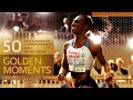 Dina Asher-Smith's record breaking sprint treble | 50 Golden Moments