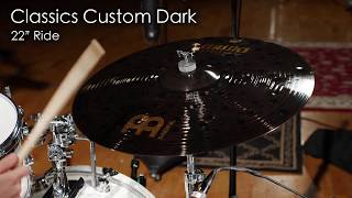 Video thumbnail for Meinl Cymbals CC22DAR Classics Custom Dark 22" Ride Cymbal by MEINL Cymbals - Official Product Videos