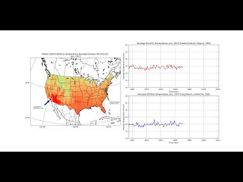 Nclimgrid Grid And Graph Animation Example In Python Using Matplotlib Basemap