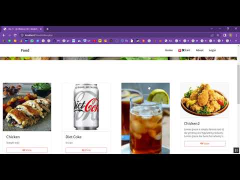 Food Court Ordering System in PHP Application Projects