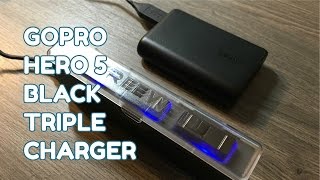מטען משולש נייד ל-GoPro Hero 5 Black