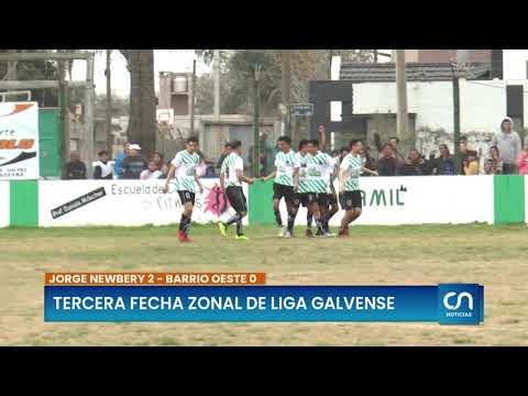 Jorge Newbery 2, Barrio Oeste 0 - 3° Fecha Zonal, Zona "A" Liga Del Fútbol Galvense