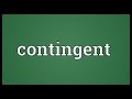 Contingent Meaning