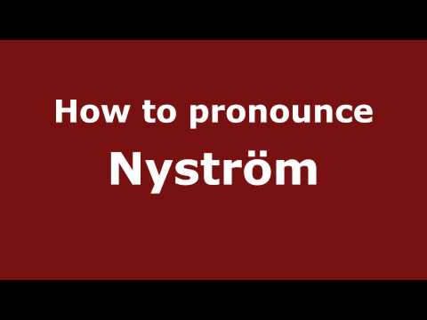 How to pronounce Nyström