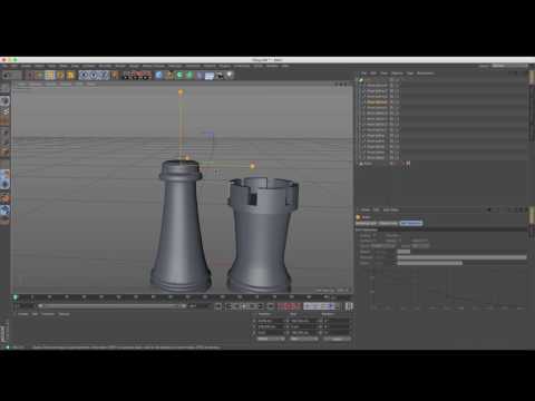 Cinema 4D Tutorial How to Model a Chess Set Part 1 Pawn