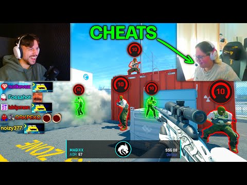 MAGIXX WITH CHEATS vs. 5 FACEIT LEVEL 10s (1v5)