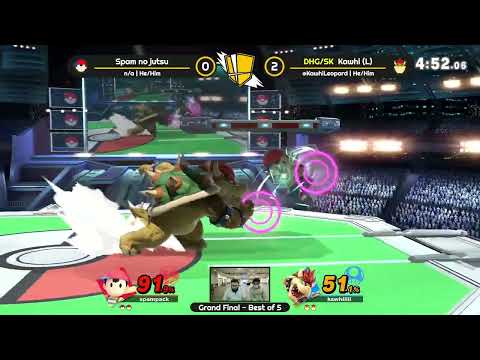 Kawhi (Bowser) vs Spam no Jutsu (Mii Gunner/Ness/Yoshi) - Smash Knights Spring 2022 #4 Grand Final