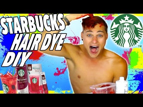 DIY Red Starbucks Hair! How To Dye Your Hair With Starbucks!! *IT WORKS* Video