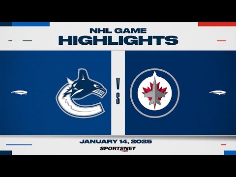 NHL Highlights | Jets vs. Canucks - January 14, 2025