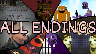 Getting All Endings In Dayshift at Freddy's
