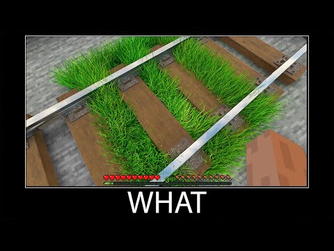 Insane Minecraft Realism with Sticky Rails! Only for pros!