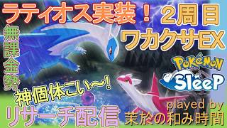 【#ポケスリ】ラティオス実装！EXで個体厳選スタート！【#ポケモンスリープ】ワカクサEX+８５％Plus+所持。無課金な中堅勢？によるPokémon Sleepのんびり実況♪