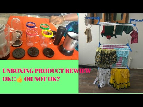 UNBOXING PRODUCT REVIEW OF AMAZING BULLET & CLOTH DRYING STAND👍 Video