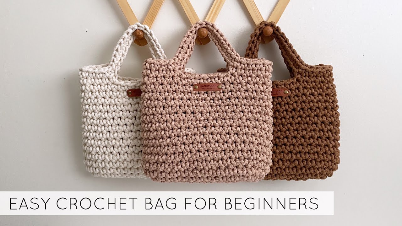 EASY CROCHET BAG FOR BEGINNERS | SIMPLE CROCHET PURSE