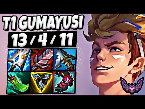 T1 Gumayusi Ezreal vs Sivir [ ADC ] Patch 25.18 Korea Master