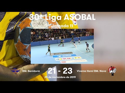 LIGA ASOBAL J11: BM. Benidorm - Viveros Herol BM. Nava 21-23