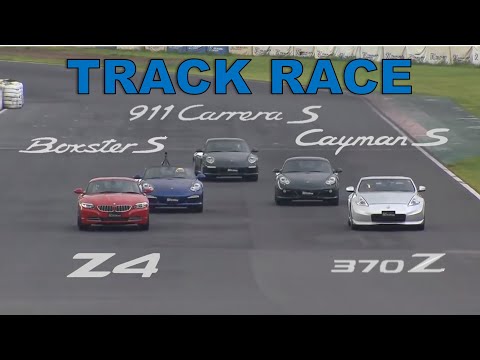 Track Race #48 | Z4 vs 370Z vs Boxster vs Cayman vs 911