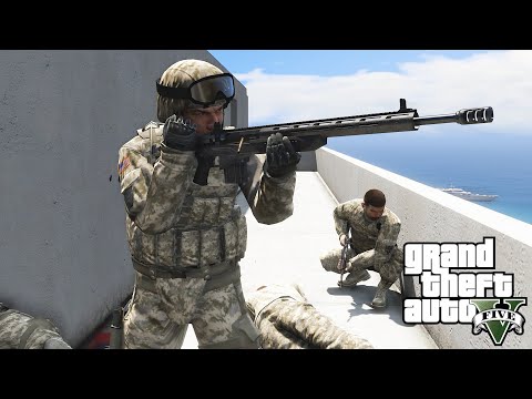 SNIPER WARFARE on the ROOF! | GTA5 NPC Wars 20