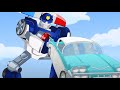 Verfolgung Im Gange Rescue Bots Kinderkarikatur Transformers Für Kinder