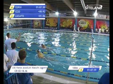 Serie 1 dei 200 Rana  Assoluti Maschi Agonisti - Meeting di Halloween 2013 9 Trofeo citta' di Rosa'