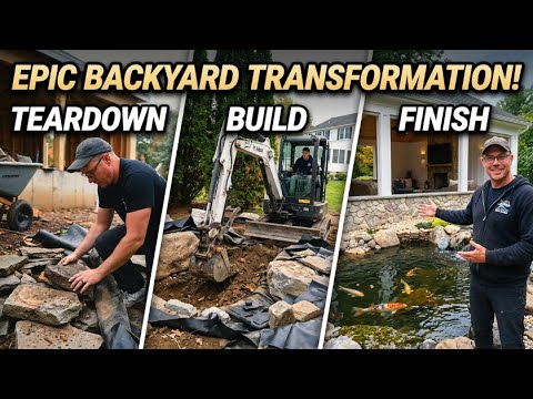 We DEMOLISHED Our Old Koi Pond to Build Something INSANE!