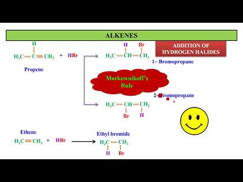 Hydrohalogenation of alkenes