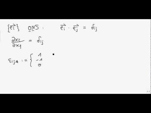 Tensorrechnung, 2.1 : Kronecker-Delta, Permutationssymbol