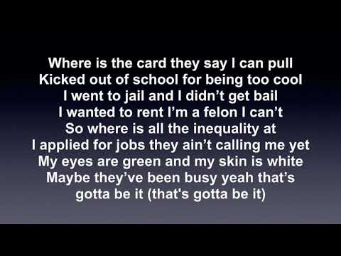 Burden White Privilege Lyrics