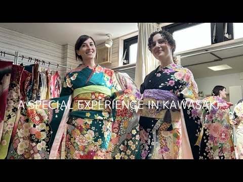 Enjoy strolling Kawasaki Daishi with Kimono wearing, Tontoko Ame Candy making, and Sutra copying.