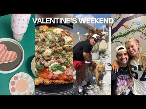 VALENTINE’S WEEKEND: circuit workout with Jay, pottery painting, high protein pizza & movie night