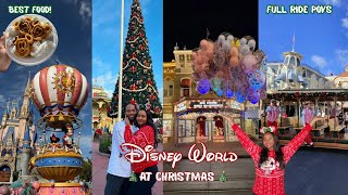 CHRISTMAS AT DISNEY WORLD MAGIC KINGDOM | Holiday Decor, Full On Ride POV + BEST Food