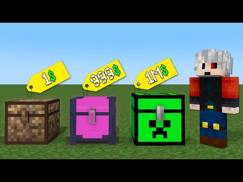 1$ VS 999$ VS 1M$ SANDIK - Minecraft
