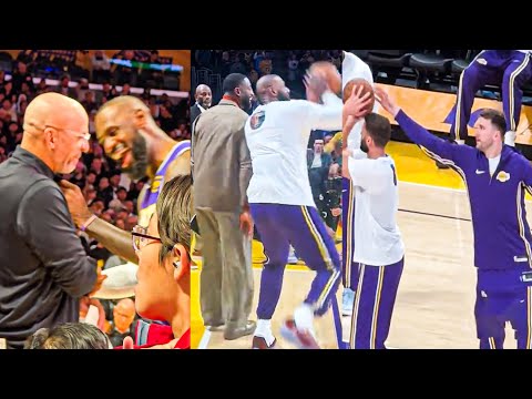 Luka Doncic & LeBron James Jokes with Jason Kidd, Dwyane Wade & Maxi Kleber | Mavericks vs Lakers