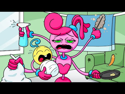 A DAY in the LIFE of MOMMY LONG LEGS! (Cartoon Animation)