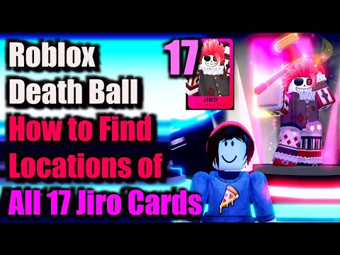 How to Find Locations of all 17 Jiro Cards and get Jiro Champion in Death Ball - Roblox Death Ball